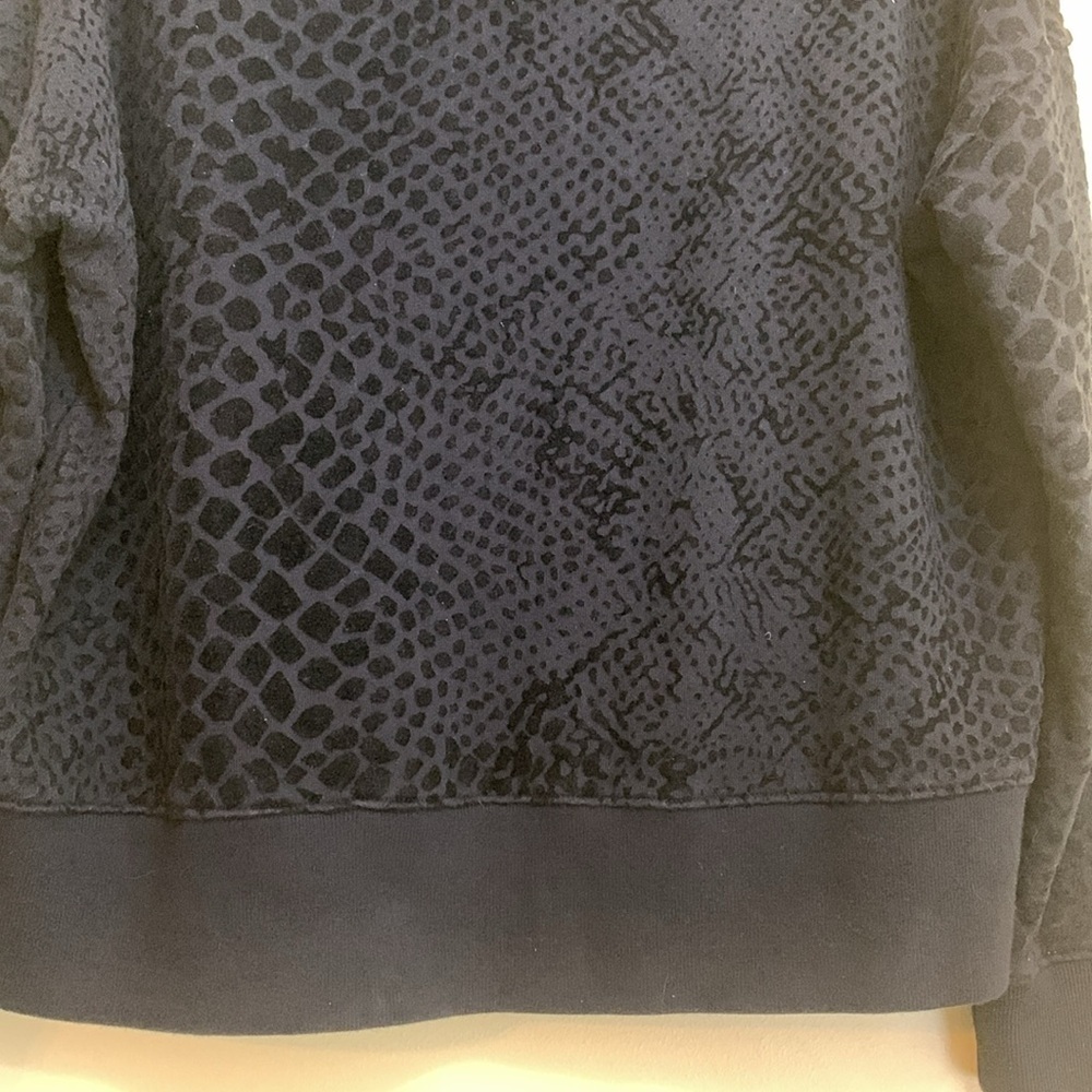 Rails | Black Nico Flocked Cobra Cotton Model Loungewear Hoodie Sweatshirt S - Picture 16 of 17